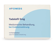 Packung Tadalafil 5 mg mit 14 Filmtabletten von AbZ-Pharma
