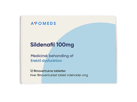 Packung Sildenafil 100 mg mit 12 Filmtabletten