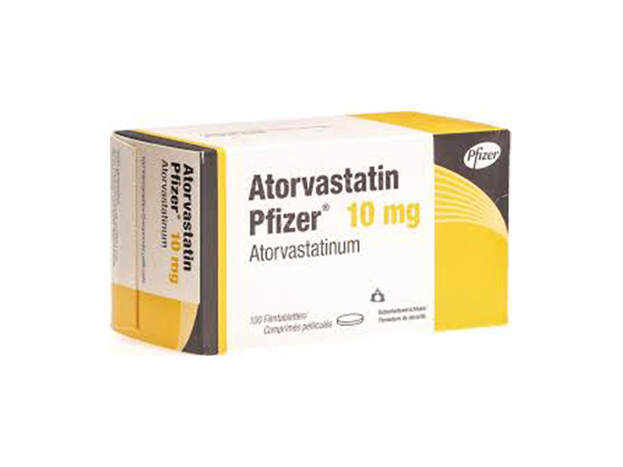 Atorvastatin 10mg 100 tabletter från Pfizer